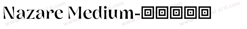 Nazare Medium字体转换